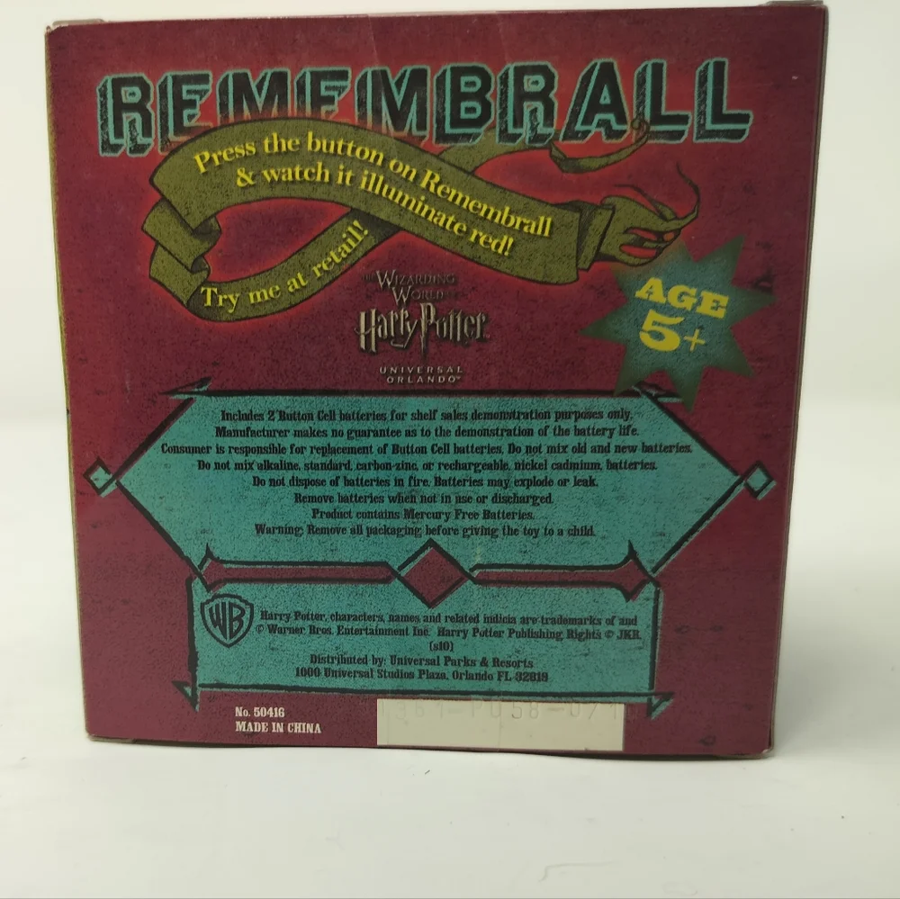 Rare New Universal Studios Parks The Wizarding World of Harry Potter Remembrall - Picture 3 of 9